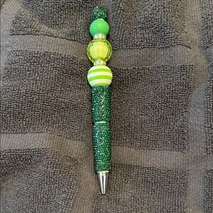 Green Beaded Pen